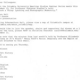 Announcements, 2008-11-13. ...
