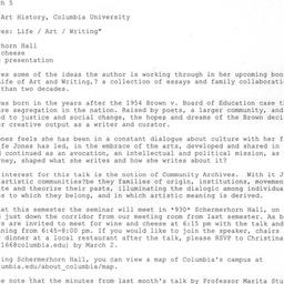 Announcements, 2009-03-05. ...