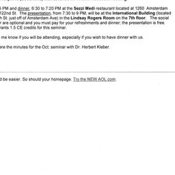 Announcements, 2008-12-16. ...