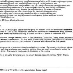 Announcements, 2009-01-20. ...