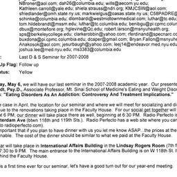 Announcements, 2008-05-06. ...