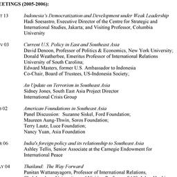 Schedules. Southeast Asia i...