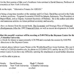 Announcements, 2008-10-02. ...