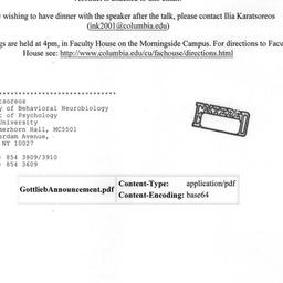 Announcements, 2005-09-29. ...
