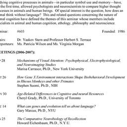 Schedules. Cognitive & ...