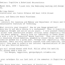 Announcements, 2008-03-26. ...