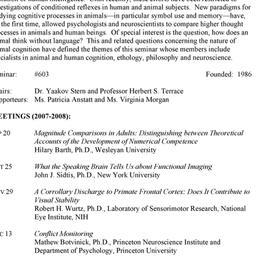 Schedules. Cognitive & ...