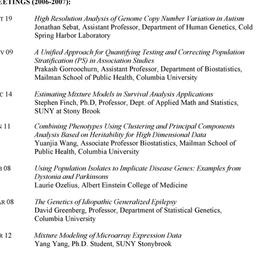 Schedules. Genetic Epidemio...