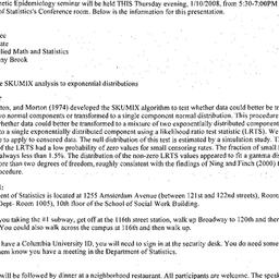 Announcements, 2008-01-10. ...