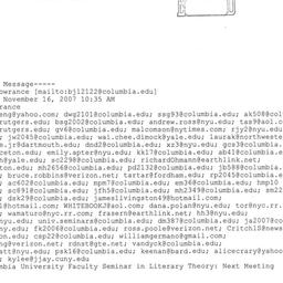Announcements, 2007-12-16. ...