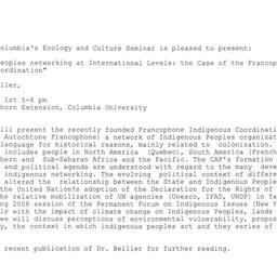 Announcements, 2008-05-01. ...