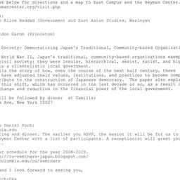 Announcements, 2008-11-14. ...