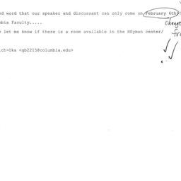 Correspondence, 2009-02-06....