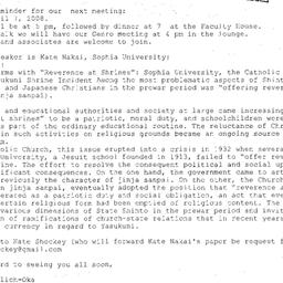 Announcements, 2008-04-07. ...