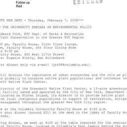 Announcements, 2008-02-07. ...