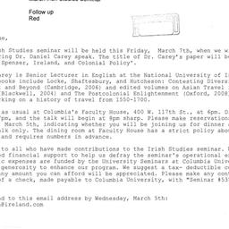 Announcements, 2008-03-07. ...