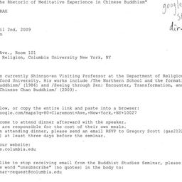 Announcements, 2009-04-02. ...