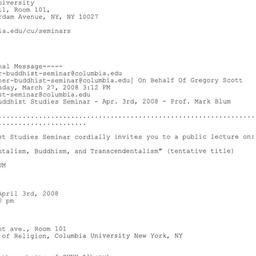 Announcements, 2008-04-03. ...