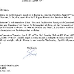 Announcements, 2008-04-15. ...