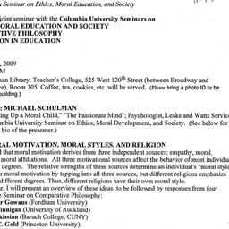 Announcements, 2009-03-09. ...