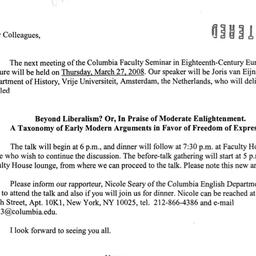 Announcements, 2008-03-27. ...
