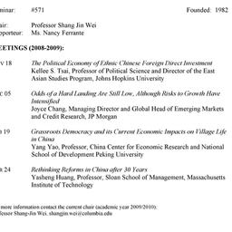 Schedules. China: Internati...