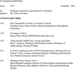 Schedules. China: Internati...