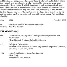 Schedules. Literary Theory,...