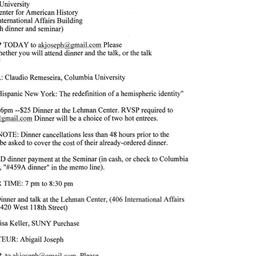 Announcements, 2009-03-23. ...