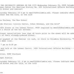 Announcements, 2009-02-25. ...