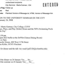 Announcements, 2008-01-24. ...