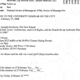 Announcements, 2008-02-27. ...