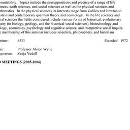 Schedules. The History and ...