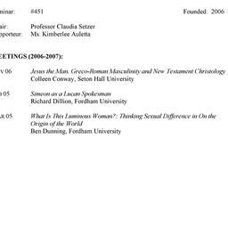 Schedules, The Study of the...