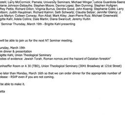 Announcements, 2009-03-19. ...