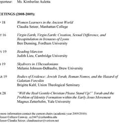 Schedules, The Study of the...