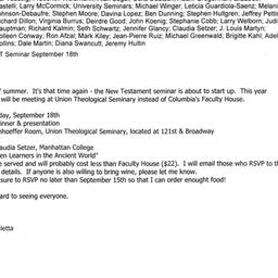 Announcements, 2008-09-18. ...