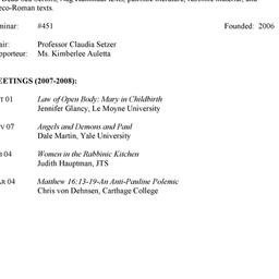 Schedules, The Study of the...