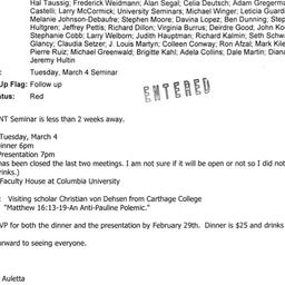 Announcements, 2008-03-04. ...