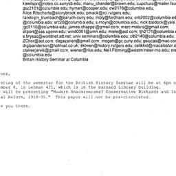 Announcements, 2008-12-08. ...