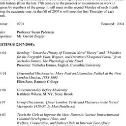 Announcements, 2007-11-01. ...