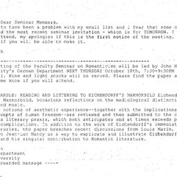 Announcements, 2007-10-18. ...