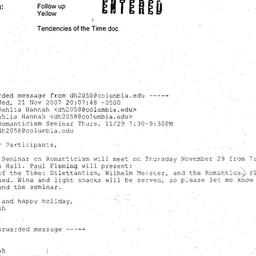 Announcements, 2007-11-29. ...
