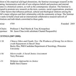 Schedules. Religion and Wor...
