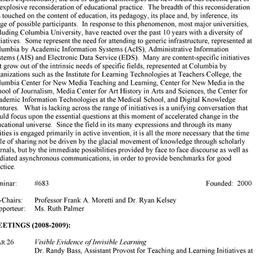 Schedules. New Media Teachi...