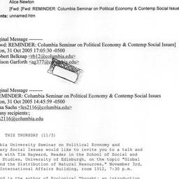 Announcements, 2005-11-03. ...