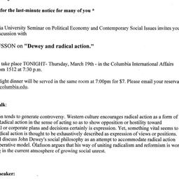 Announcements, 2009-03-19. ...