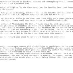 Announcements, 2008-10-16. ...