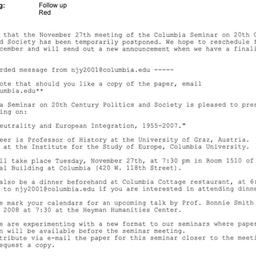 Correspondence, 2007-11-27....