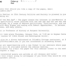 Announcements, 2008-01-31. ...